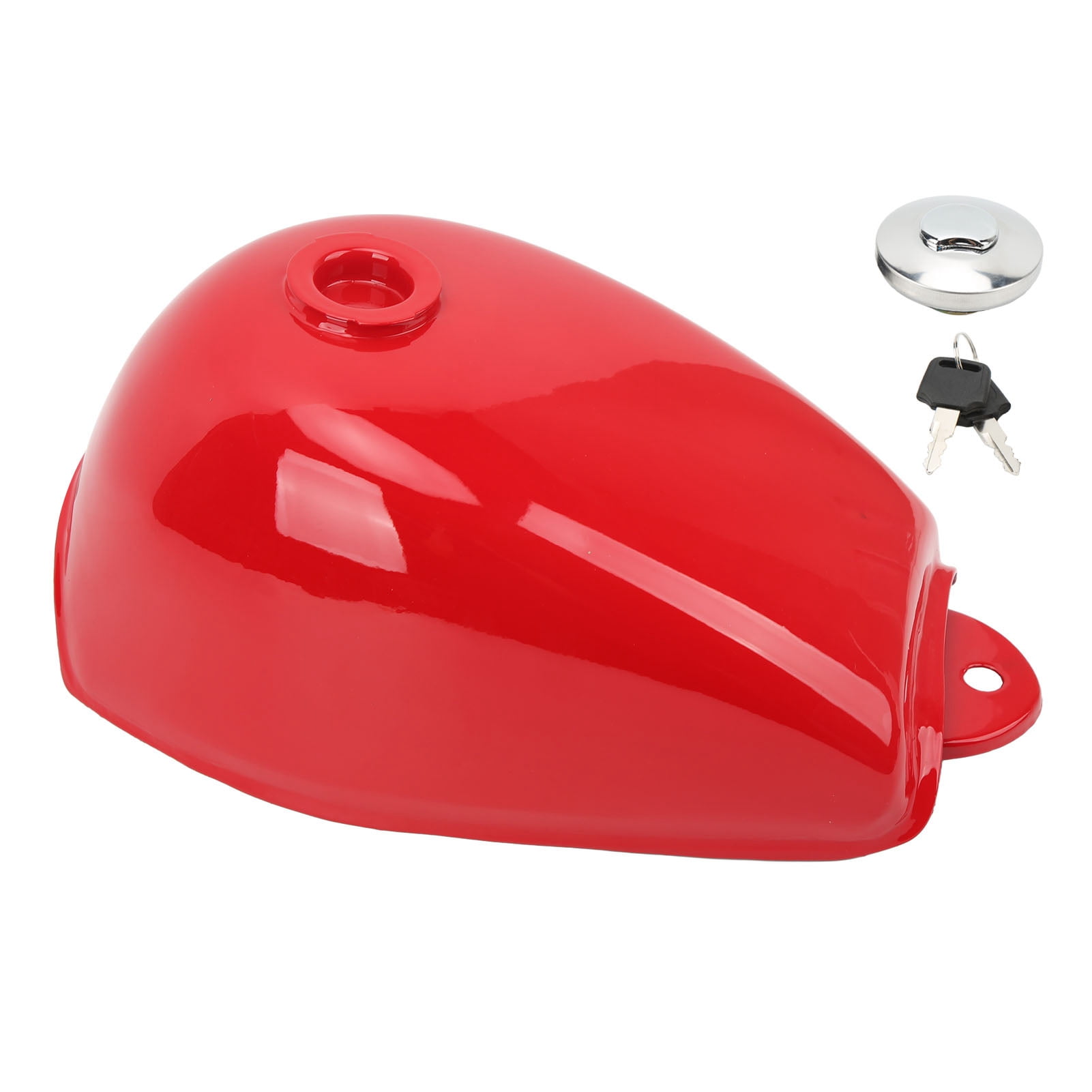Buyweek Motorcycle Red Fuel Gas Tank,Motorcycle Fuel Gas Tank Red Fuel