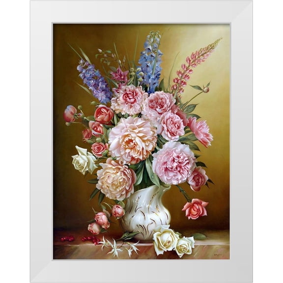 Buzin, Igor 12x14 White Modern Wood Framed Museum Art Print Titled - Fresh bouquet