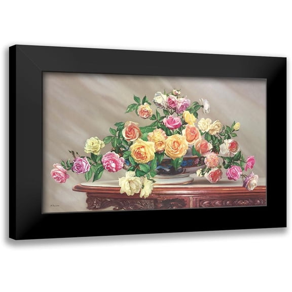 Buzin, Igor 14x10 Black Modern Framed Museum Art Print Titled - BOUQUET OF ROSES