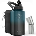 thumbnail image 1 of BUZIO 1 Gallon Insulated Water  Bottle, 128 oz Stainless Steel  Vacuum Metal Water Jug,Large Water Bottle with 2 Beer Cups for Gym,Hiking,Camping,Travel, 1 of 17