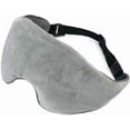 thumbnail image 1 of Buzio Weighted Blackout Sleep Mask, Cozy Reversible Style, Microwave-Heatable & Freezable Heavy Eye Cover for Post-Work Relaxation, Gray, 1 of 9