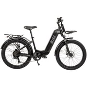Buzz 24" Cerana 2 48V Electric Bike, Fits Riders 60"+, Matte Black, Adult, Unisex