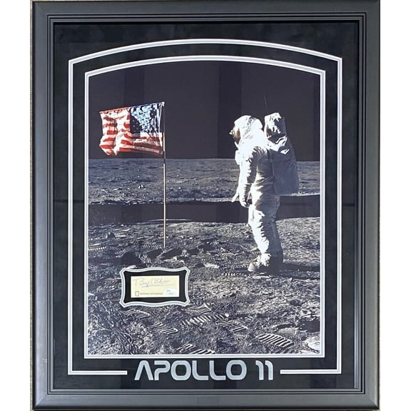 Buzz Aldrin Signed Autographed Cut Framed 16x20 Photo JSA Authentic Apollo 11 B