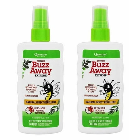 Buzz Away Extreme, Natural Insect Repellent 4 oz (Pack of 2)