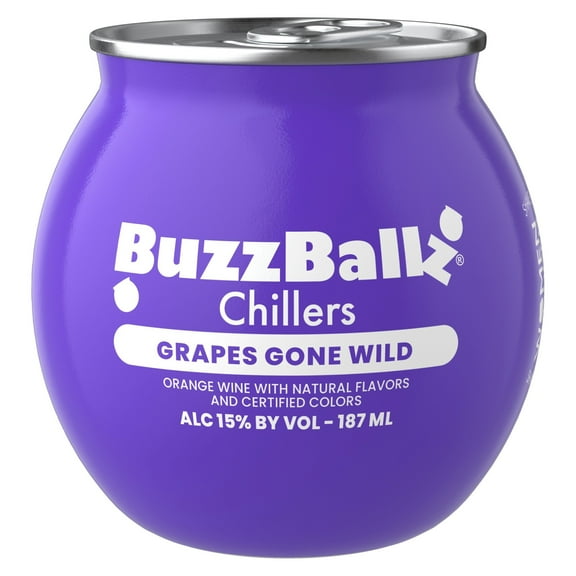 BuzzBallz Grapes Gone Wild Chillers, 187ml 30 Proof