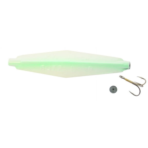 Buzz Bomb BB2.5-GRNGLO Buzz Bomb Green Glo Salmon Jig 2.5"