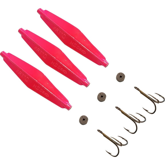 Buzz Bomb BB2.5-HP3PK Buzz Bomb Hot Pink (w/ single hks&bmprs) 2.5", 3pk