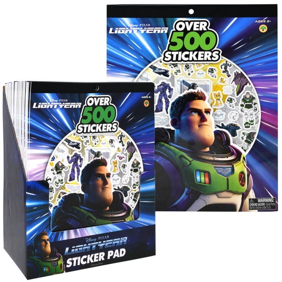 Buzz Lightyear 8x10" Large 6 Sheet Sticker Book in PDQ- 1 PACK