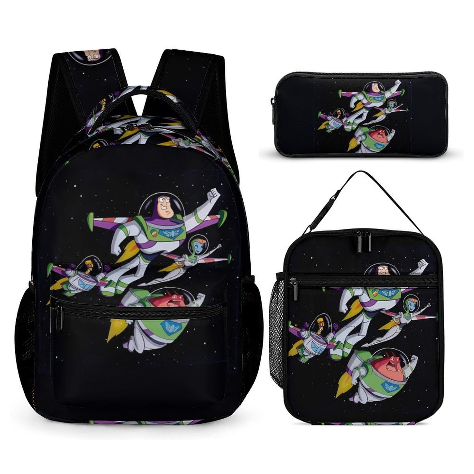 Buzz-Lightyear Backpack Set, Large Capacity Computer Bag with Lunch Box ...