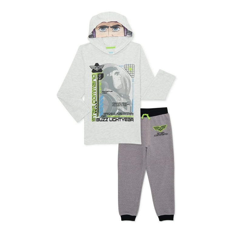 Buzz Lightyear Boy Cosplay Hoodie and Joggers Outfit Set, 2-Piece