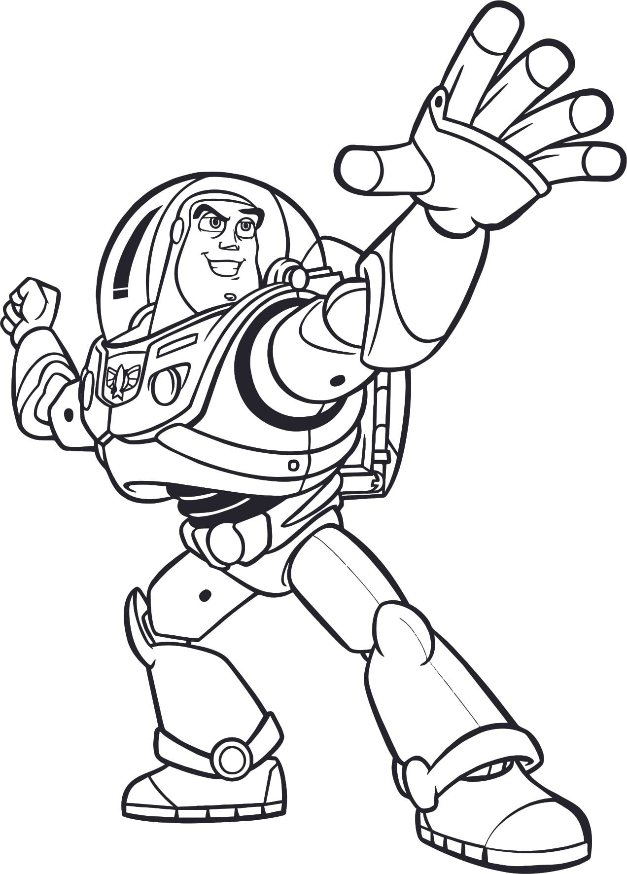 Buzz Lightyear Cartoon Characters Decor Wall Art Vinyl Sticker