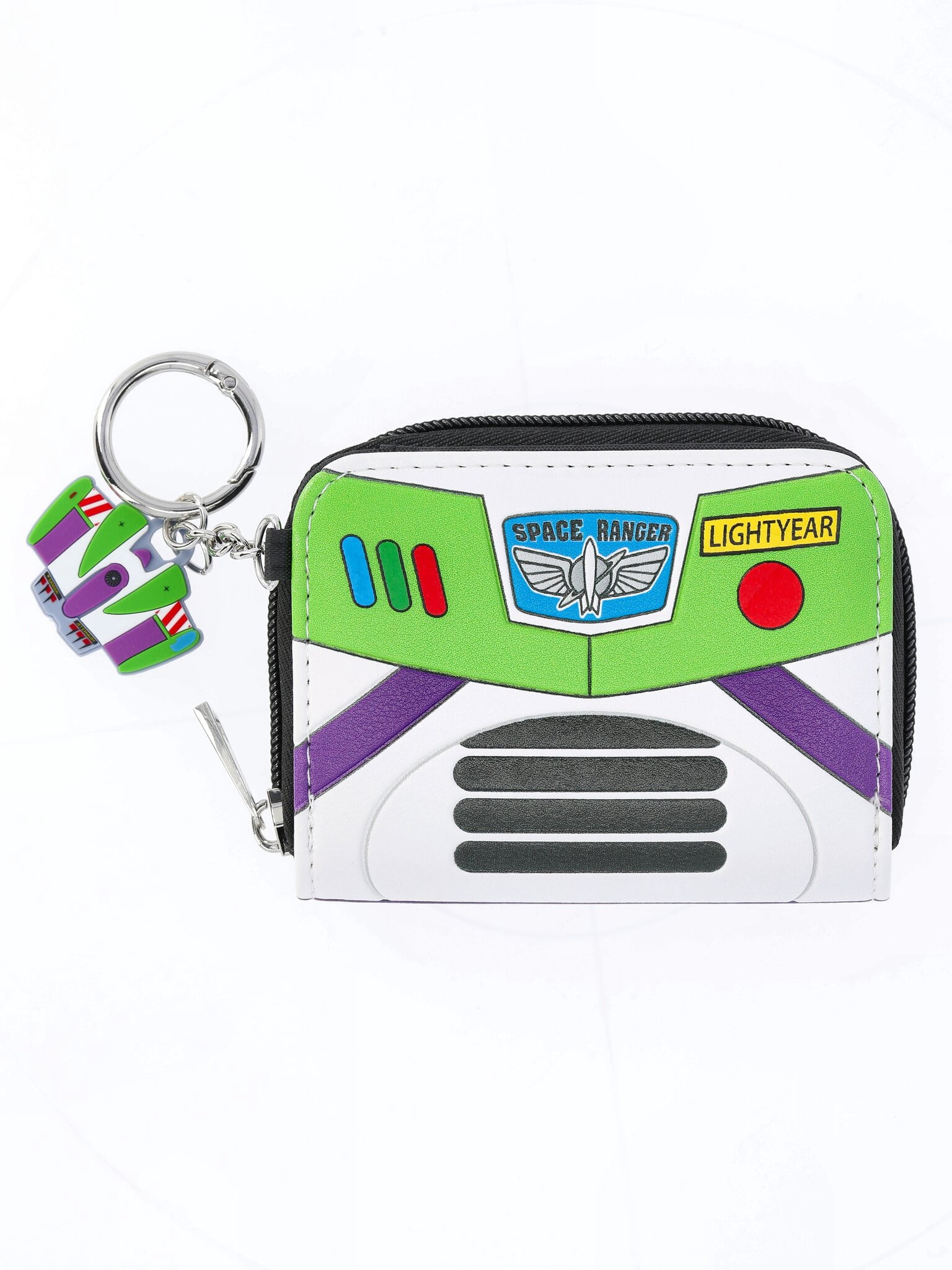 Disney Pixar Women's Toy Story Buzz Lightyear Wallet with Charm Keychain, Green