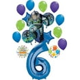 thumbnail image 1 of Buzz Lightyear Party Supplies 6th Birthday Theme Balloon Bouquet Decorations, 1 of 8