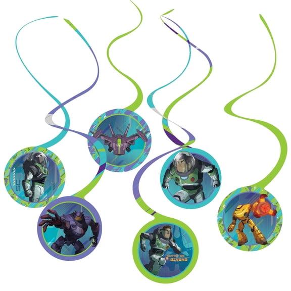 Buzz Lightyear The Movie Paper Hanging Swirl Decorations (12pcs)