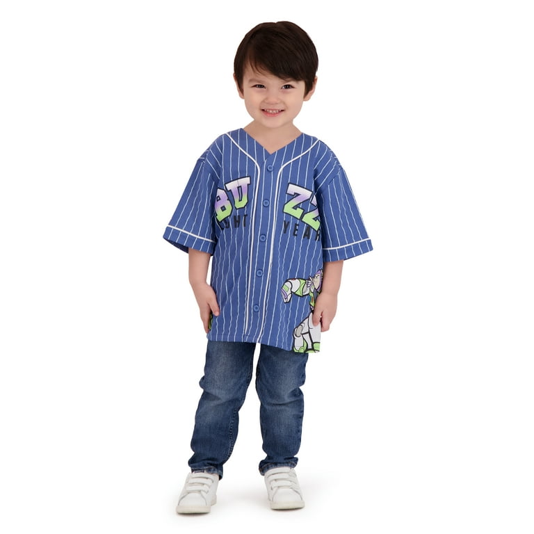 Buzz Lightyear Toddler Boy Short Sleeve Baseball Tops, Sizes