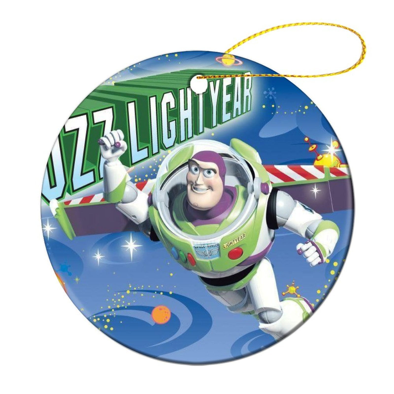 Buzz Lightyear Toy Story Christmas Ornament Christmas Round Ceramic