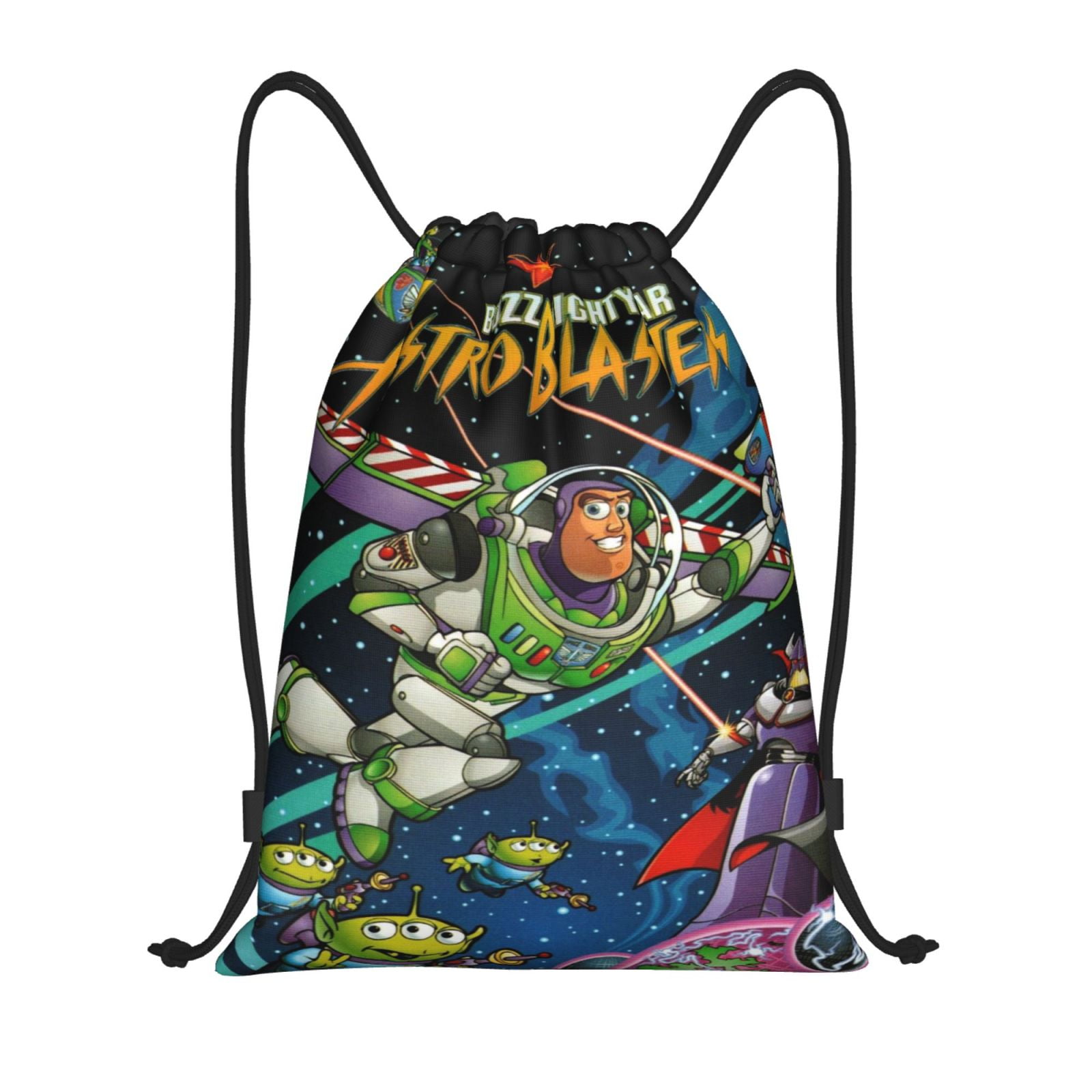 Buzz Lightyear Toy Story Drawstring Backpack Sports Gym Sackpack Water ...