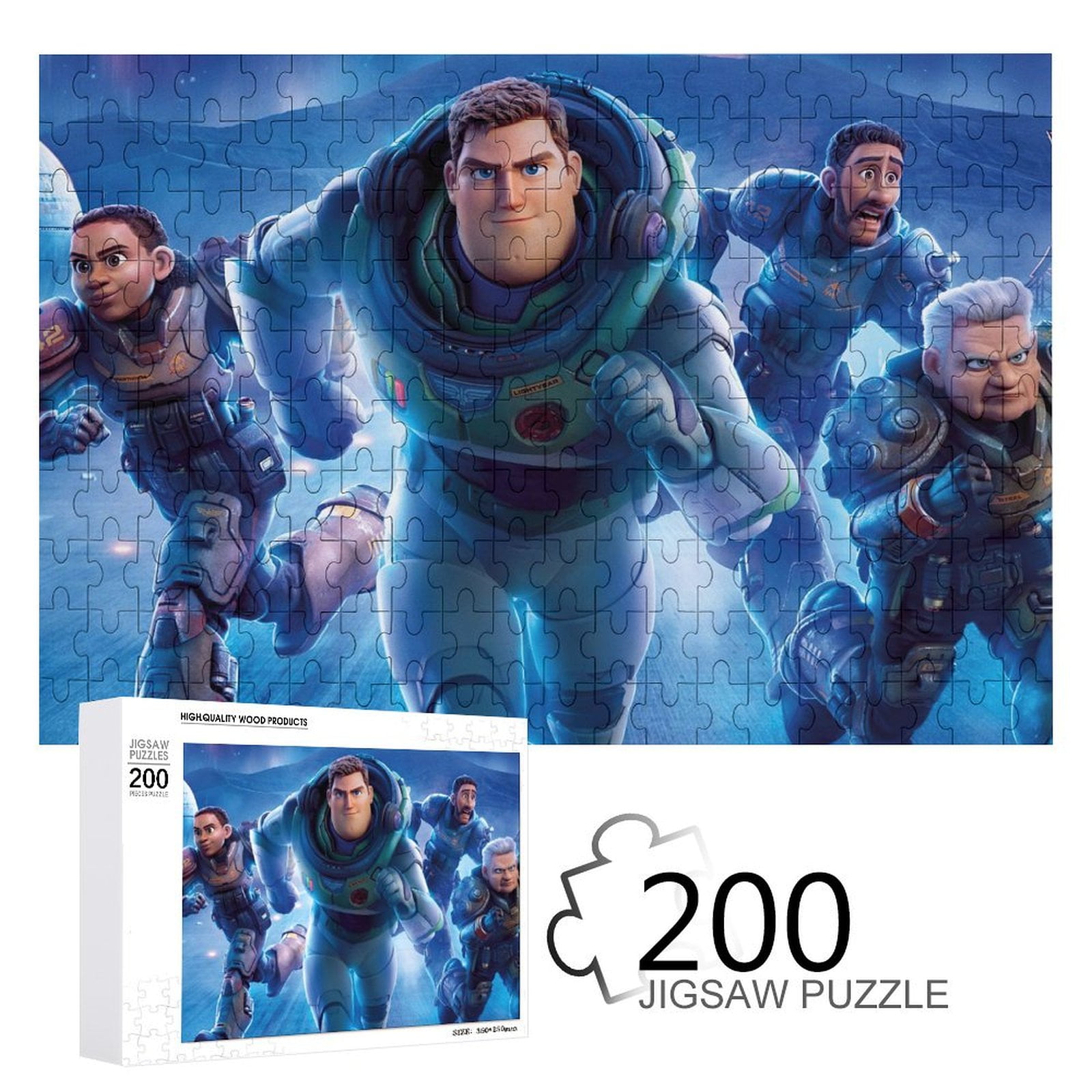 Buzz Lightyear Toy Story Jigsaw Puzzle for Adults - 200 Piece Puzzle for Kids Boys Girls