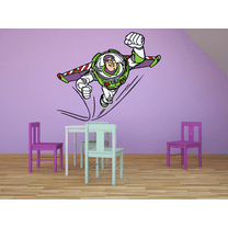 Buzz Lightyear Toy Story Show Colorful Decors Wall Sticker Art Design Decal for Girls Boys Kids Room Bedroom Nursery Kindergarten House Fun Home Decor Stickers Wall Art Vinyl Decoration (12x20 inch)