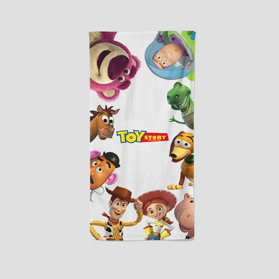 Buzz Lightyear&Toy Story presents a unique single-sided towel, an ideal custom gift for fans.It measures 13.8"x28.7".