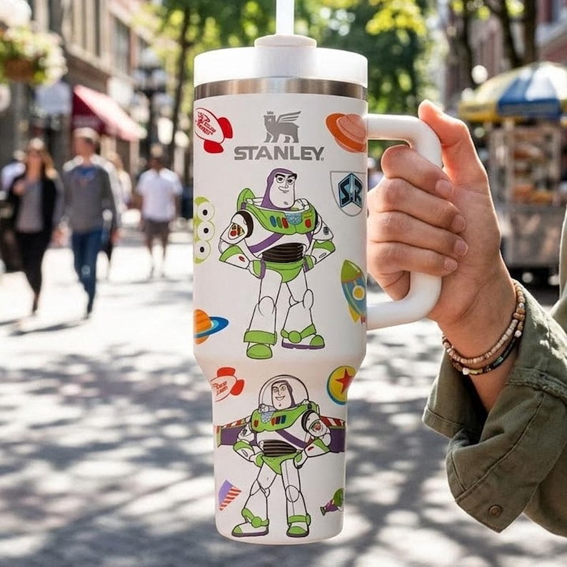 Buzz Lightyear Tumbler 40oz Cup, Stainless Steel Inspired, Custom Pixar ...