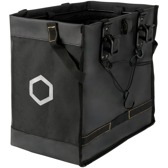 Buzz Rear Rack Bin, Buzz e-Bike Compatible, Storage Solution, Collapsable, Black