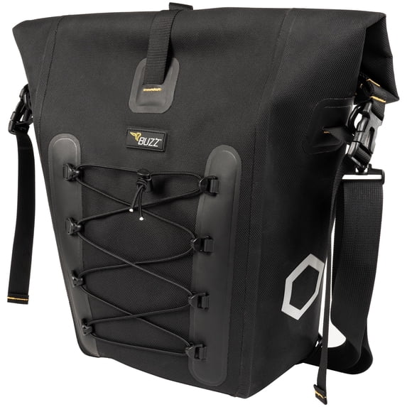 Buzz Rear Rack Pannier Bag, Buzz e-Bike Compatible, Waterproof, Black