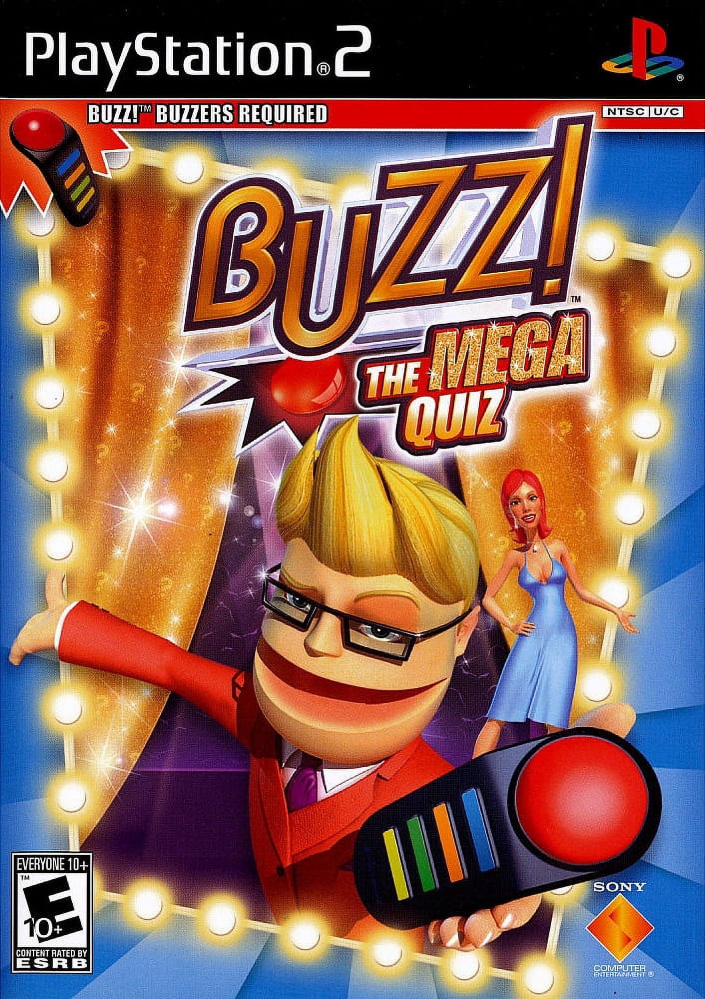 Buzz! Mega Quiz Game Only, PlayStation 2, Over 5000 Questions - Walmart.com