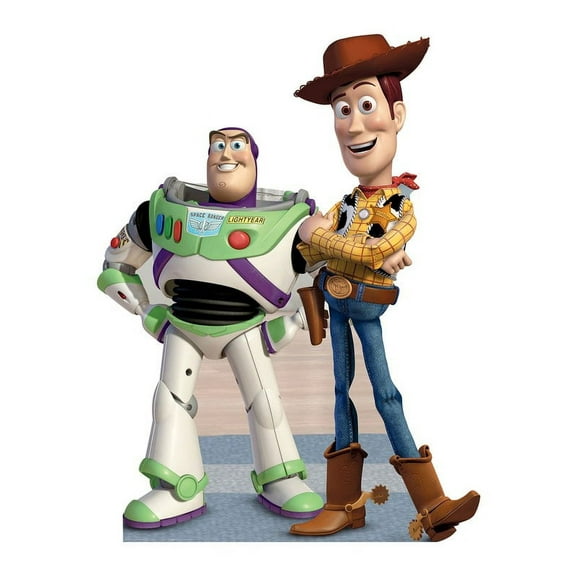 Cardboard People 225 Buzz & Woody Life Size Cardboard Stand-Ups, Buzz & Woody, 2.28 lbs