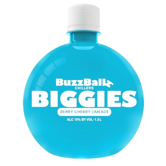 BuzzBallz Biggies Berry Cherry Limeade 1.5L Bottle, ABV 15%