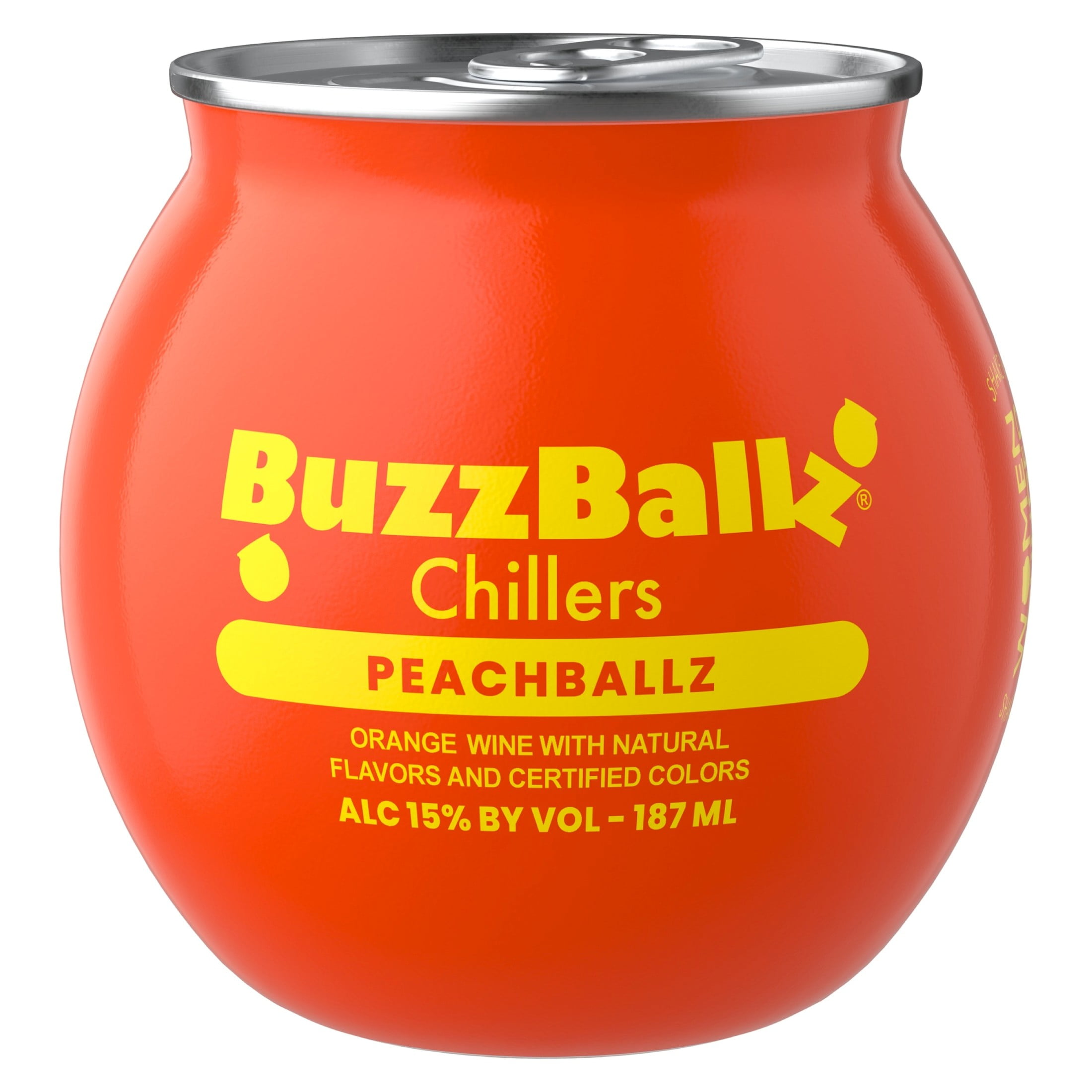 BuzzBallz Chillers Peach Chiller, 187 mL Can, ABV 15% - Walmart.com
