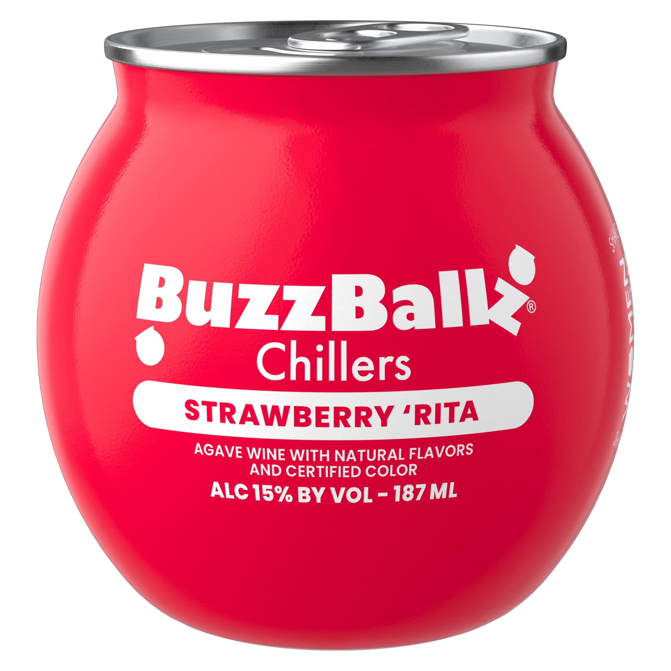 BuzzBallz Chillers Strawberry 'Rita Ready-To-Drink Cocktail, 187