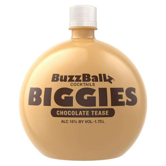 BuzzBallz Biggies Chocolate Tease, 1.75L Bottle, ABV 15%