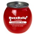 thumbnail image 1 of BuzzBallz Cocktails Strawberry 'Rita, 200 mL Can, ABV 15%, 1 of 7