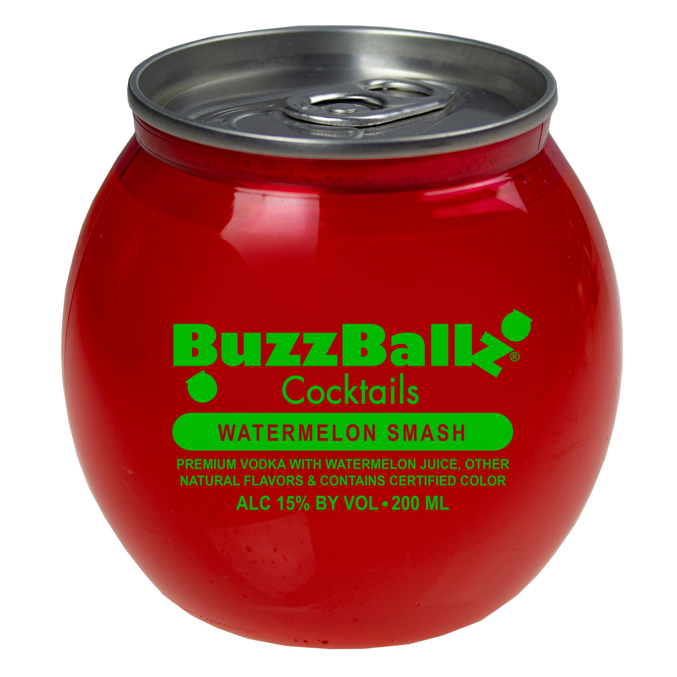 BuzzBallz Cocktails Watermelon Smash, 200 mL Can, ABV 15%