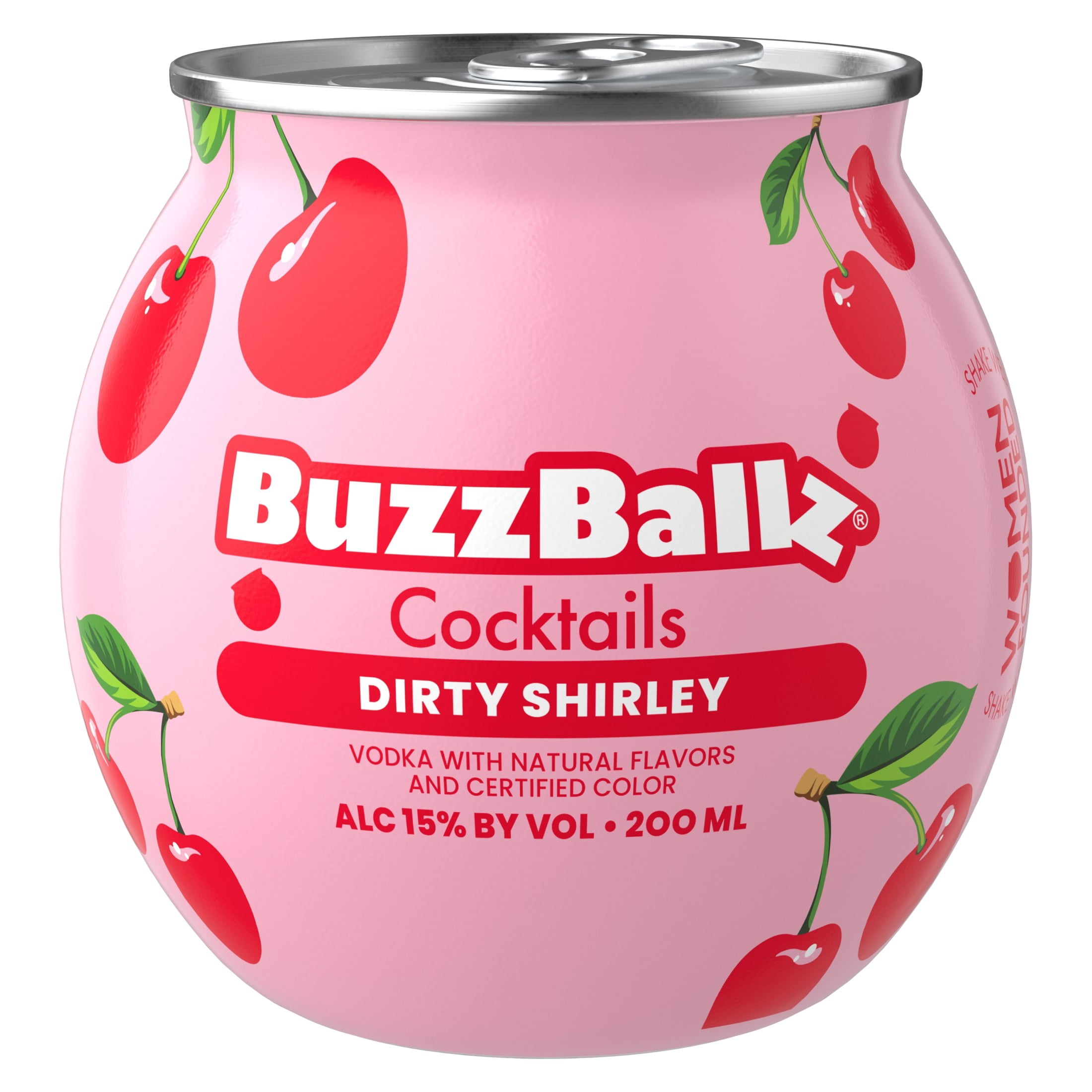 BuzzBallz Dirty Shirley Cocktails, 200ml, 30 Proof (15% ABV)