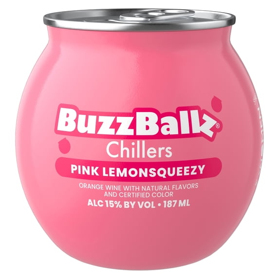 BuzzBallz Pink Lemonsqueezy Chillers, 187ml 30 Proof