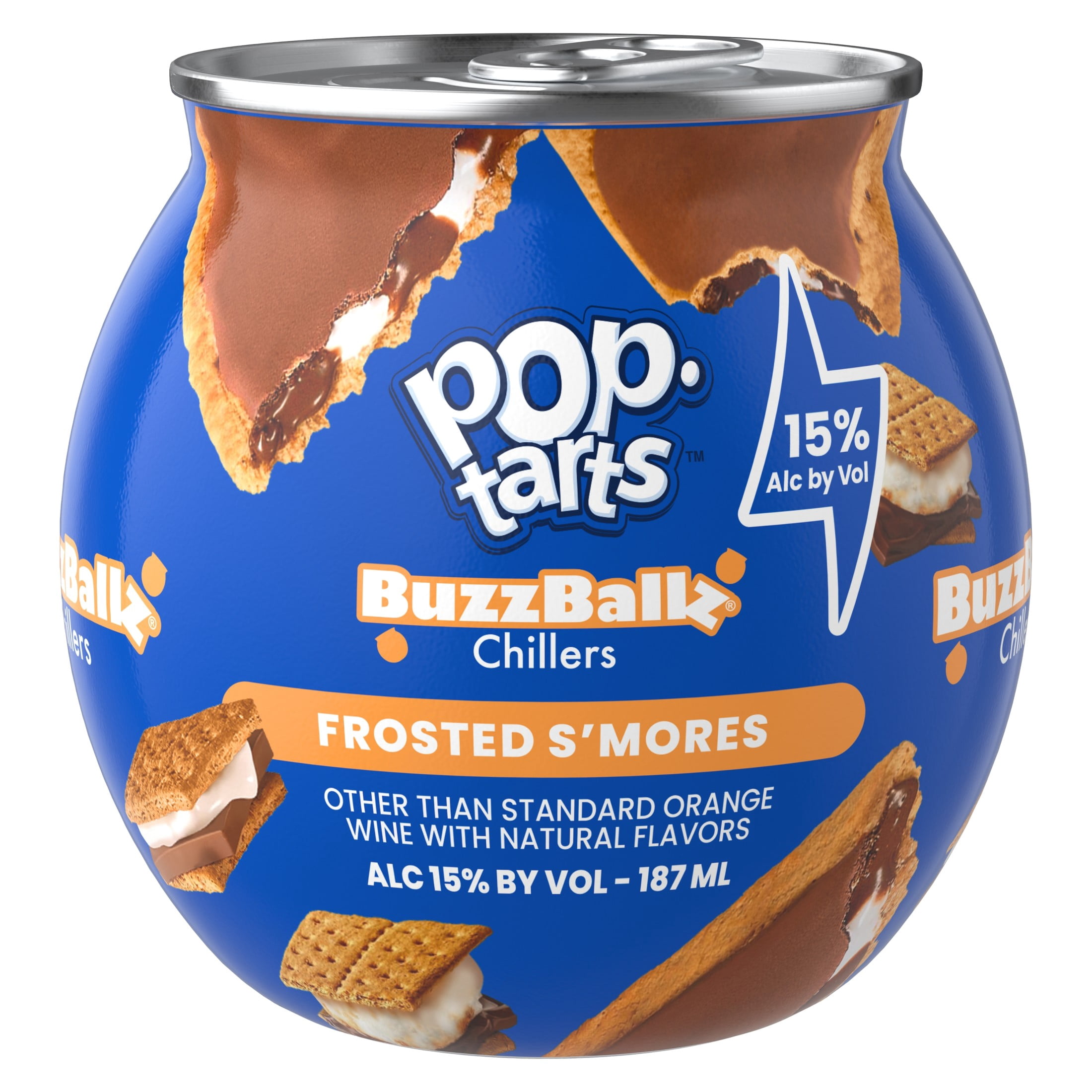 BuzzBallz Smores Chillers, 187ml, 30 Proof (15% ABV)