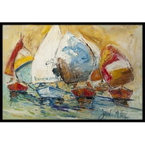 Buzzards Sailboat Race Indoor & Outdoor Mat- 18 x 27 in.