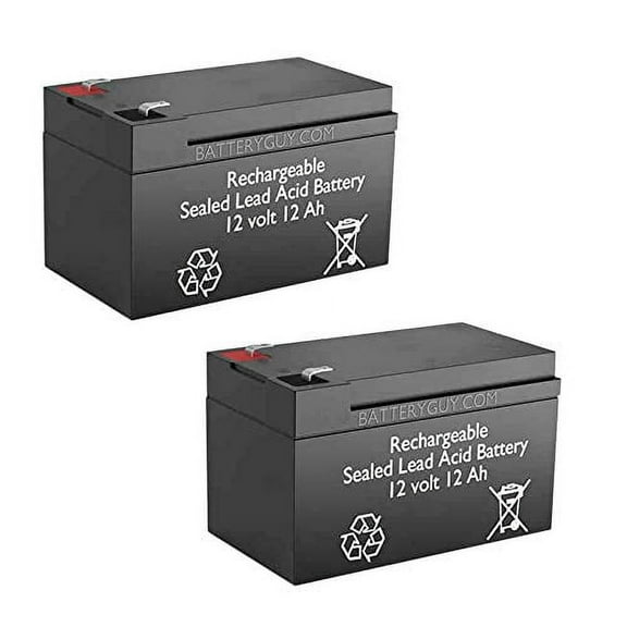 Buzzaround LT (GB107) replacement 12V 12Ah SLA batteries - BatteryGuy brand equivalent (Rechargeable) - Qty of 2