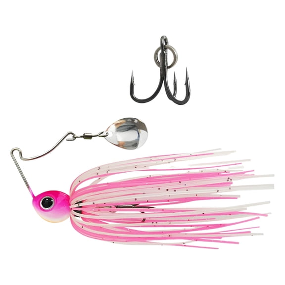 Buzzbaits Jigs Head Lures Fishing Baits for Trout Swim Jigs Lures with Hook & Skirt Fishing Lures