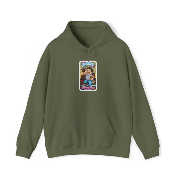 Buzzed Brian Low Life Kid Deathwish 2000 Skateboard Vintage Classic Hoodie Print - 2XL / Military Green