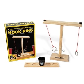 Buzzed Classics Hook & Ring Ring Toss Drinking Game for Bachelor Parties by What Do You Meme? (Walmart Exclusive)