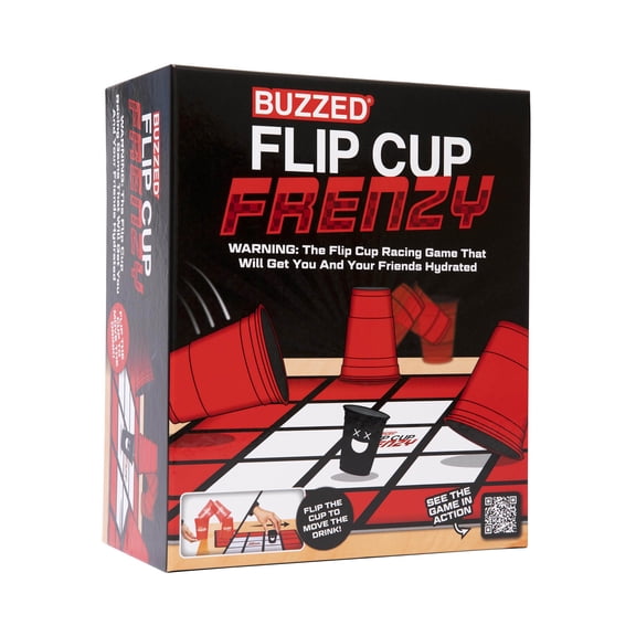 Buzzed Flip Cup Frenzy Adult Drinking Party Game by Relatable, Flip Cup Challenge Game