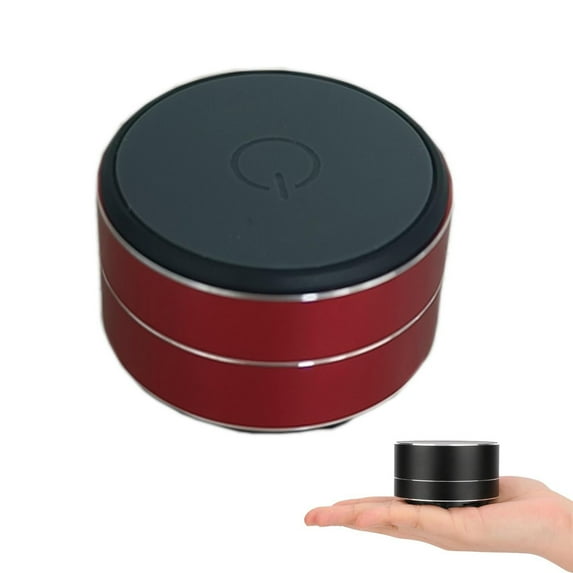 Buzzgo Speaker, Bone Conduction Resonance Subwoofer, Black Technology Bone Conduction Bluetooth Speaker, Stereo Bass Portable Small Wireless with Suction Cup Red