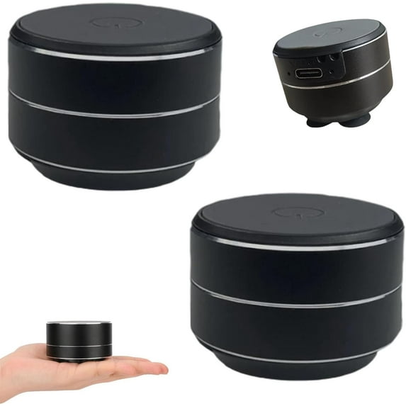 Buzzgo Speaker, Buzzgo Echo Speaker, Bluetooth Mini SpeakerBone Conduction, Stereo Bass Portable Small Wireless with Suction Cup for Bathroom Outdoor (Black)