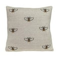 thumbnail image 1 of Buzzing Bee Transitional Throw Pillow, Beige, 1 of 1