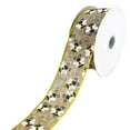 thumbnail image 1 of Buzzing Bees Printed Faux Linen Wired Ribbon, 1-1/2-Inch, 10-Yard, 1 of 1
