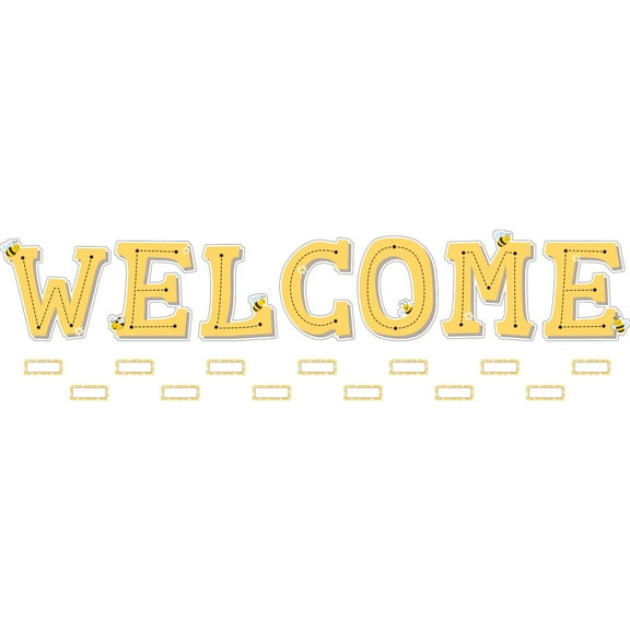 Teacher Created Resources Buzzing Bees Welcome Bulletin Board Set, 55 Pieces