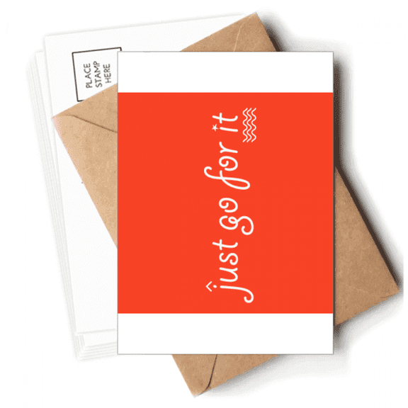 Buzzword Just Go For It Art Deco Fashion Postcards Envelopes Blank Note Cards Mailing